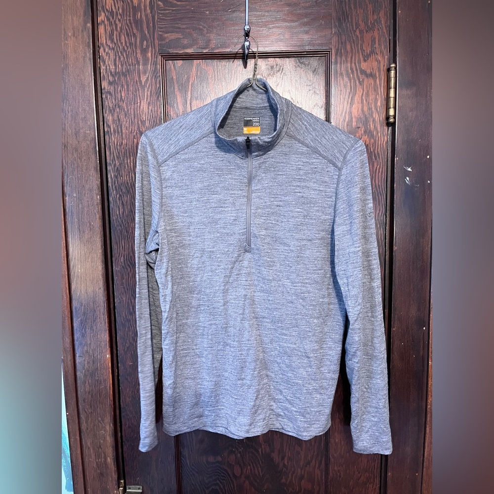 Icebreaker Mens 200 Merino 1/2 zip thermal top